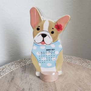NWT Molly & Rex French Bulldog Desk Calendar